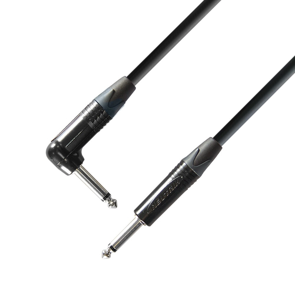 Se Adam Hall 5 STAR Instrument Cable Neutrik 6.3 mm Jack mono to 6.3 mm angled Jack mono 3 m hos Allround Musik